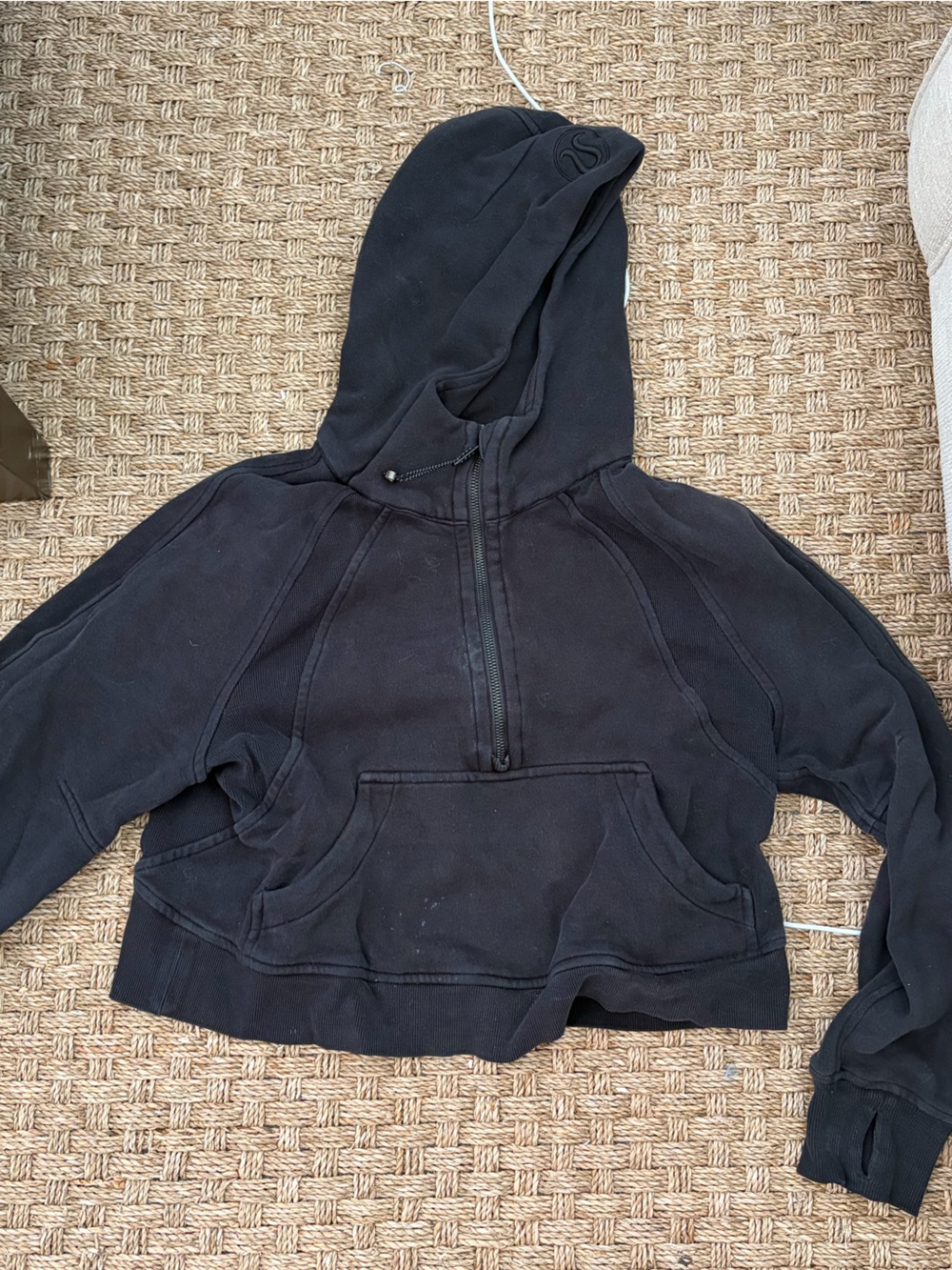 Lululemon Scuba Sweatshirt Black Hoodie Jacket - Comfortable Half-Zip Pullover